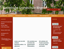 Tablet Screenshot of grundschule-birgelen.de